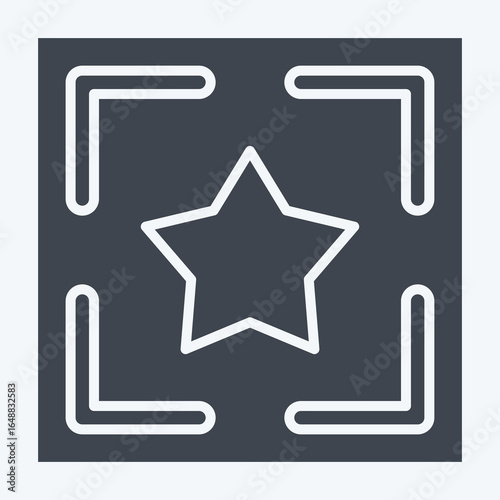 Icon Trafaret. related to Tattoo symbol. glyph style. design editable