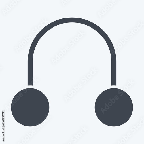 Icon Piercing. related to Tattoo symbol. glyph style. design editable