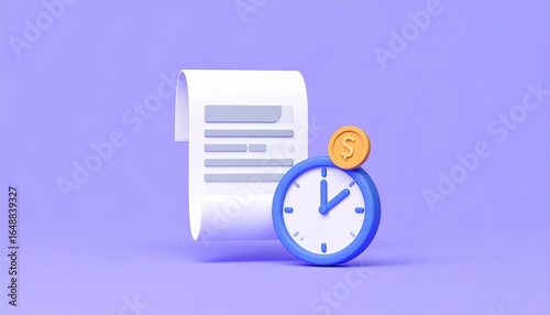 3D receipt and clock