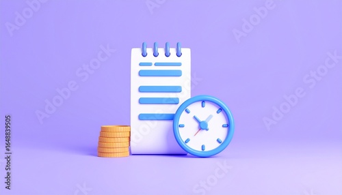 3D receipt and clock