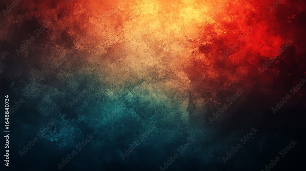 Obraz premium Dramatic smoke and fire abstract background with vibrant color gradients
