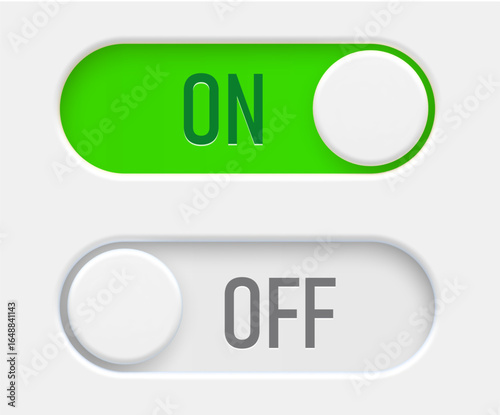 User interface toggle switch illustration showing 