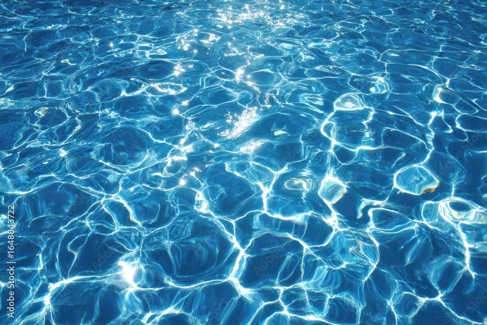 Obraz premium Rippled, sunlit blue water surface