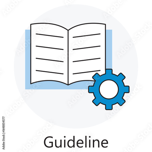 Guideline Icon, Visual Design Guidelines, User Interface Guidelines, Iconography Guidelines, Accessibility Guidelines, vector