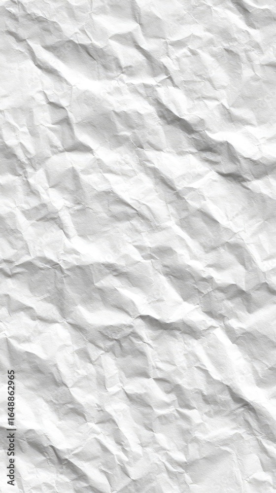 Obraz premium Crinkled white paper texture (3)