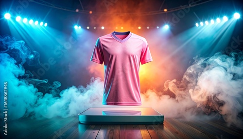 mockup pink tshirt