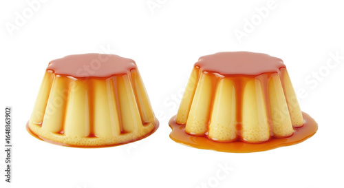 Картината върху платно Isolated Flan