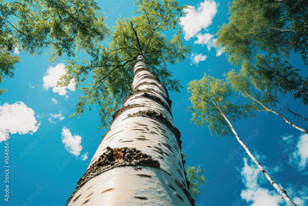 Fototapeta premium Birch Tree birch tree backgrounds.