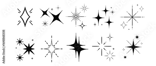 Illustration sparkling light glass, party, for carnival invitation design, greeting card artwork, line art, sketch, vintage hand drawn bring light black and white