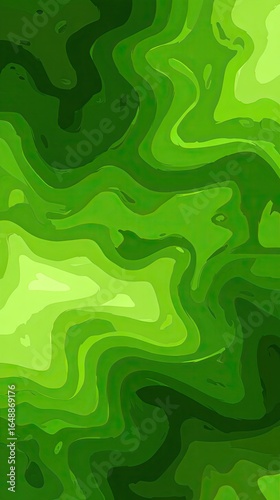 Abstract swirling green pattern