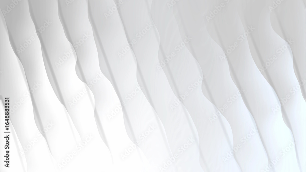 Fototapeta premium Abstract White and Gray Organic Wave Background silver