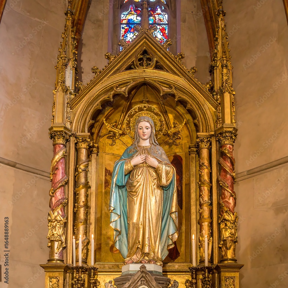 Fototapeta premium Ornate religious statue in a church (1)
