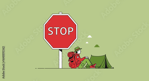 Adventurous Journey Interrupted By Obstacles Encountered During Camping Adventure