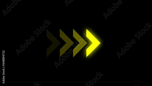 Fading Yellow Arrows Moving Right on Black Background Free Download Fading Yellow Arrows Moving Right on Black Background - GFXLoad