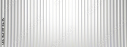 Ribbed transparent plastic background featuring corrugated glass patterns and abstract lines. 3D gradient lights for retail windows or architectural designs. Vintage chrome effects or polycarbonate.
