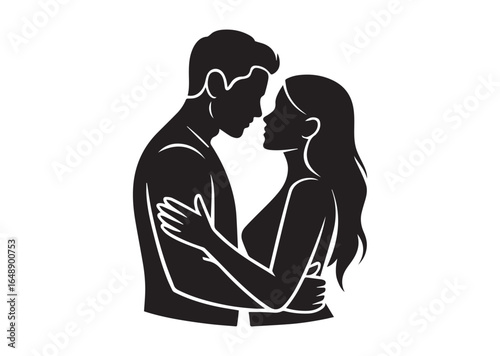 Man and woman couple love vector illustration