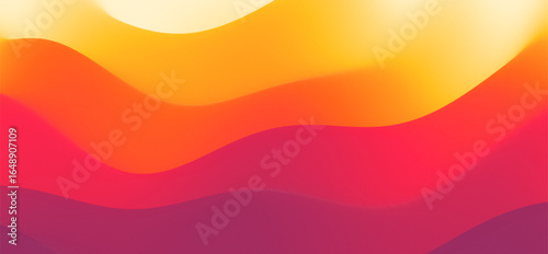 Desert dunes sunset landscape. Abstract background with dynamic effect. Creative design with vibrant gradients. 3D vector Illustration.