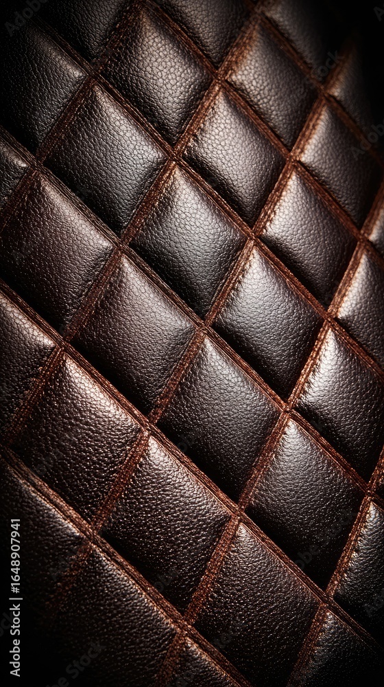 Fototapeta premium Close-up of dark chocolate squares