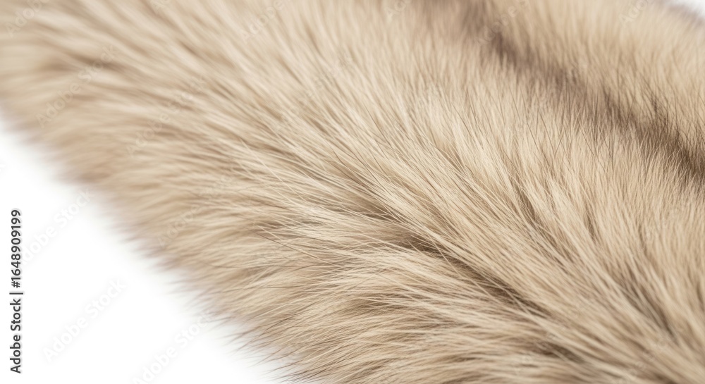 Fototapeta premium Close-up of light beige fox fur