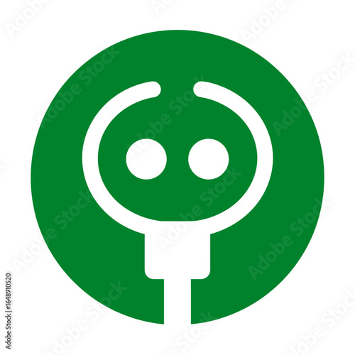 Stromstecker Symbol, Elektrostecker Icon Set, elektrische Energie, Stromversorgung, Ladekabel, minimalistisches Vektor-Design