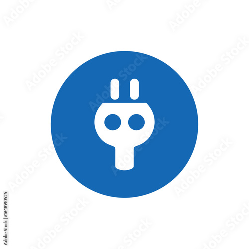 Stromstecker Symbol, Elektrostecker Icon Set, elektrische Energie, Stromversorgung, Ladekabel, minimalistisches Vektor-Design