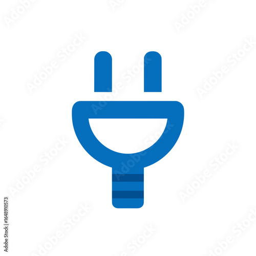 Stromstecker Symbol, Elektrostecker Icon Set, elektrische Energie, Stromversorgung, Ladekabel, minimalistisches Vektor-Design