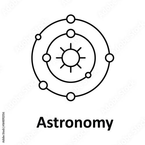 Astronomy Vector icon which can easily modify or edit