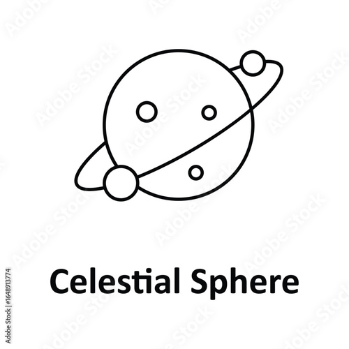 Celestial Sphere Vector icon which can easily modify or edit