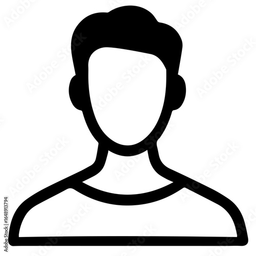 남성 인물 아이콘 실루엣