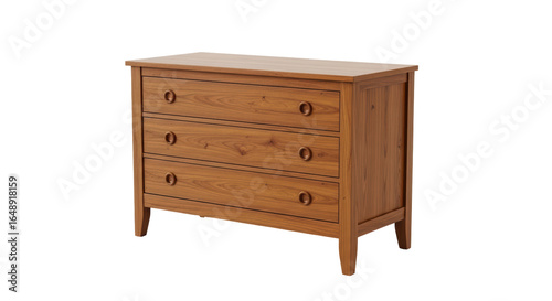 Fotografie Isolated Wooden Chest of Drawers