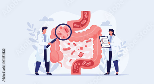 Scientists Examining Gut Health and Microorganisms