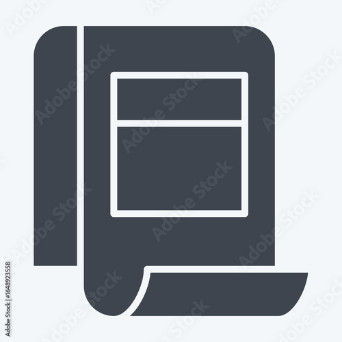 Icon Tax Audit. related to Taxes symbol. glyph style. design editable