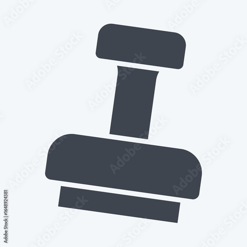 Icon Stamp. related to Taxes symbol. glyph style. design editable