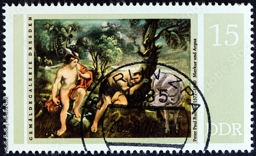 Mercury and Argus by Peter Paul Rubens (German Democratic Republic 1977)