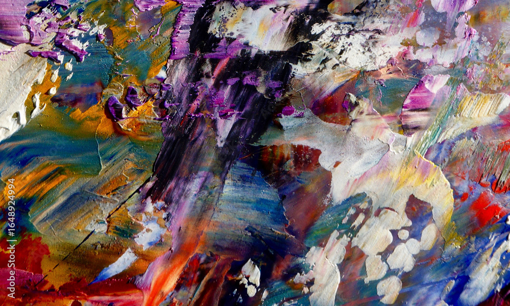 Naklejka premium Abstract art background . Hand painting artwork on canvas .