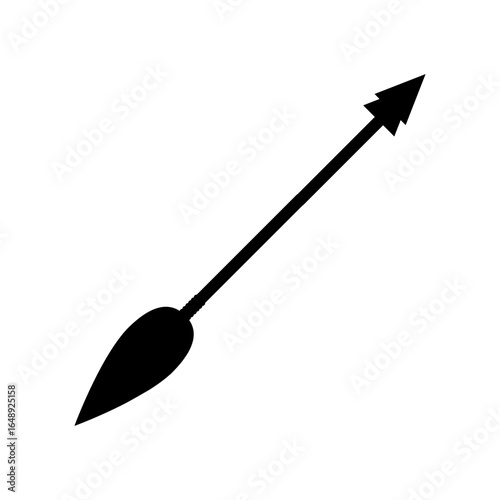 Arrow vector icon. Archery illustration sign. Archer symbol. Bow and arrows logo. Arrow for bow.