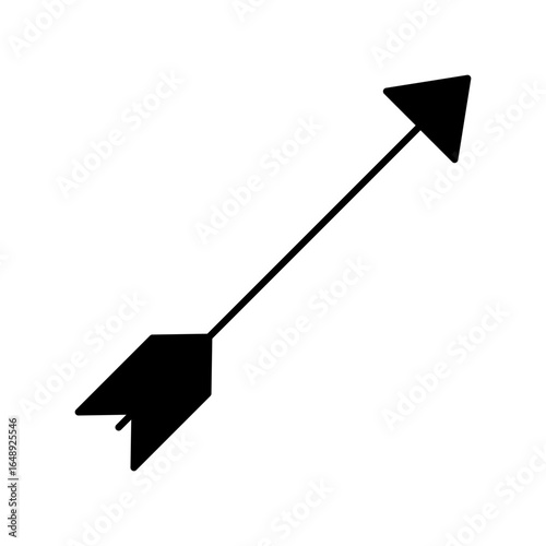 Arrow vector icon. Archery illustration sign. Archer symbol. Bow and arrows logo. Arrow for bow.