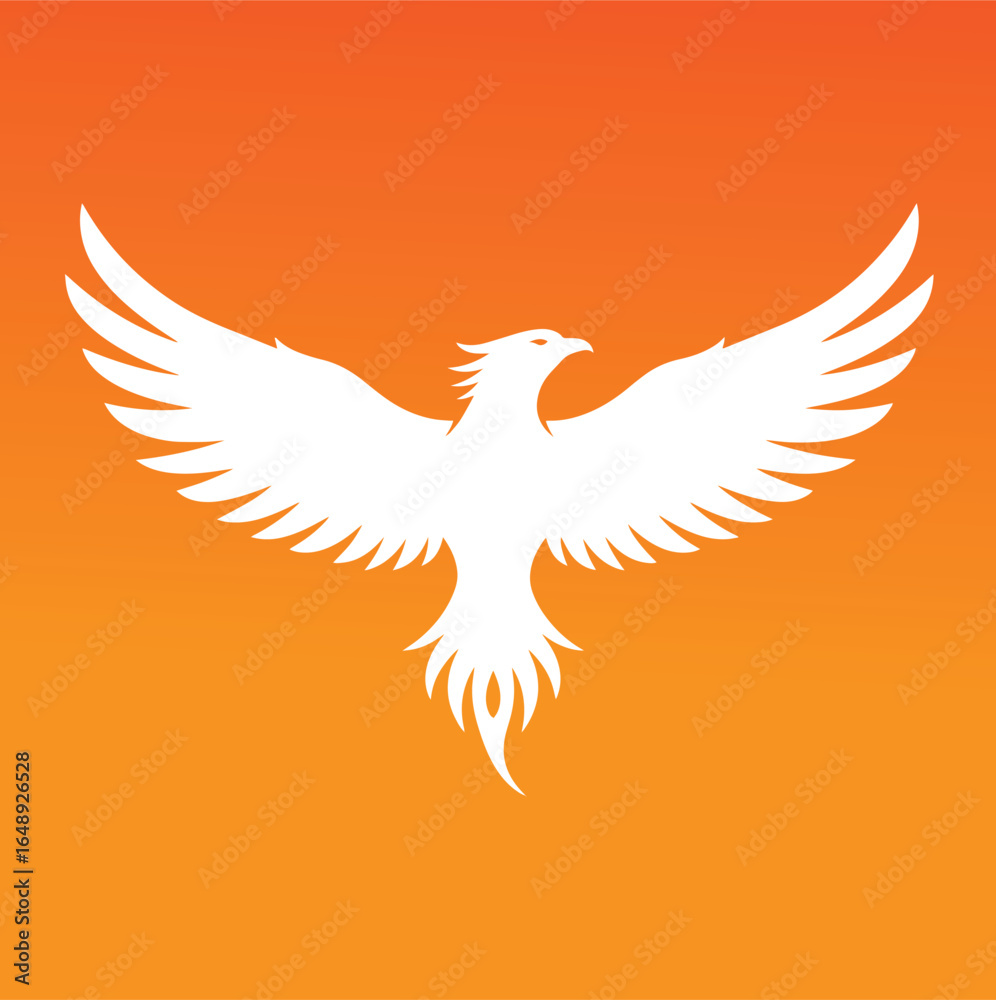 Obraz premium Phoenix Bird Icon Vector