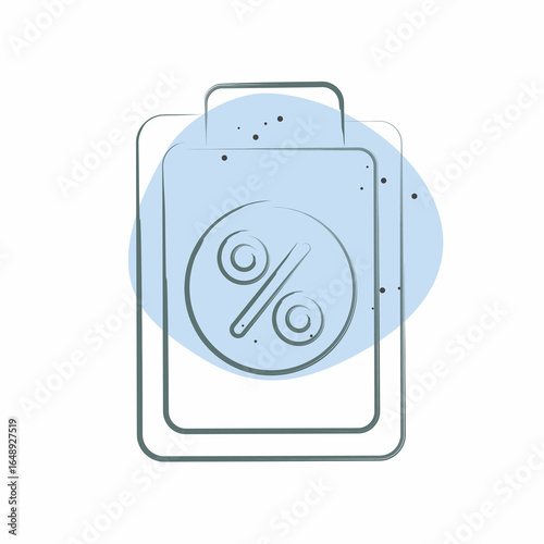 Icon Taxes Clipboard. related to Taxes symbol. Color Spot Style. design editable