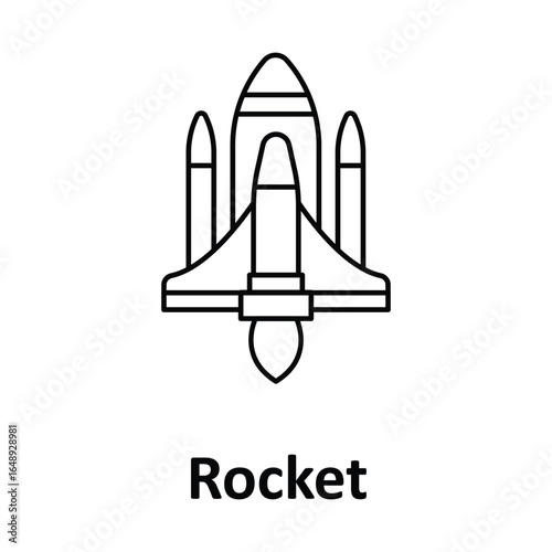 Rocket Vector icon which can easily modify or edit