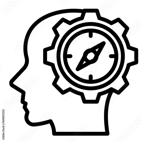 Moral Compass  Icon Element For Design