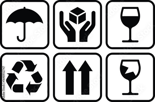 Essential Shipping and Handling Symbols for Packaging and Delivery