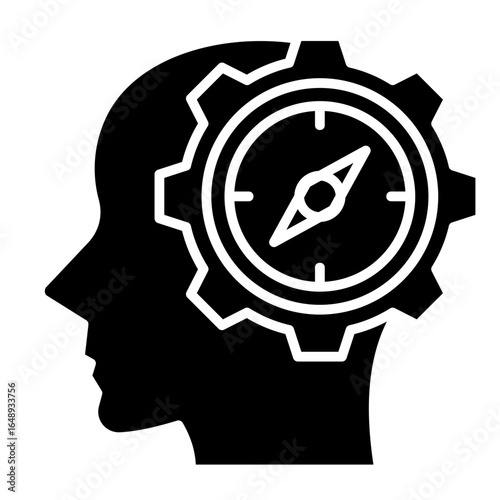 Moral Compass  Icon Element For Design
