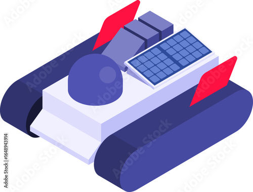 Underwater Vehicles and Equipment Isometric Icon Set – Marine Technology and Ocean Exploration