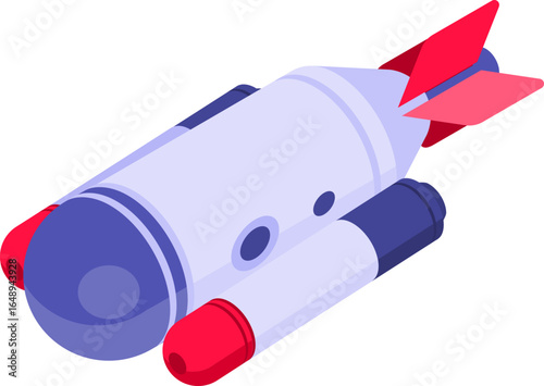 Underwater Vehicles and Equipment Isometric Icon Set – Marine Technology and Ocean Exploration