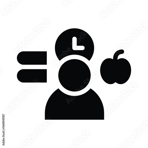  habits glyph icon illustration vector graphic.eps