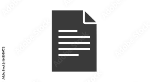 Document with lines and corner