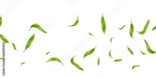 Fluttering leaves background, vector illustration