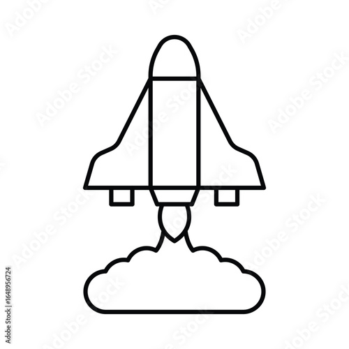 Rocket Vector icon which can easily modify or edit