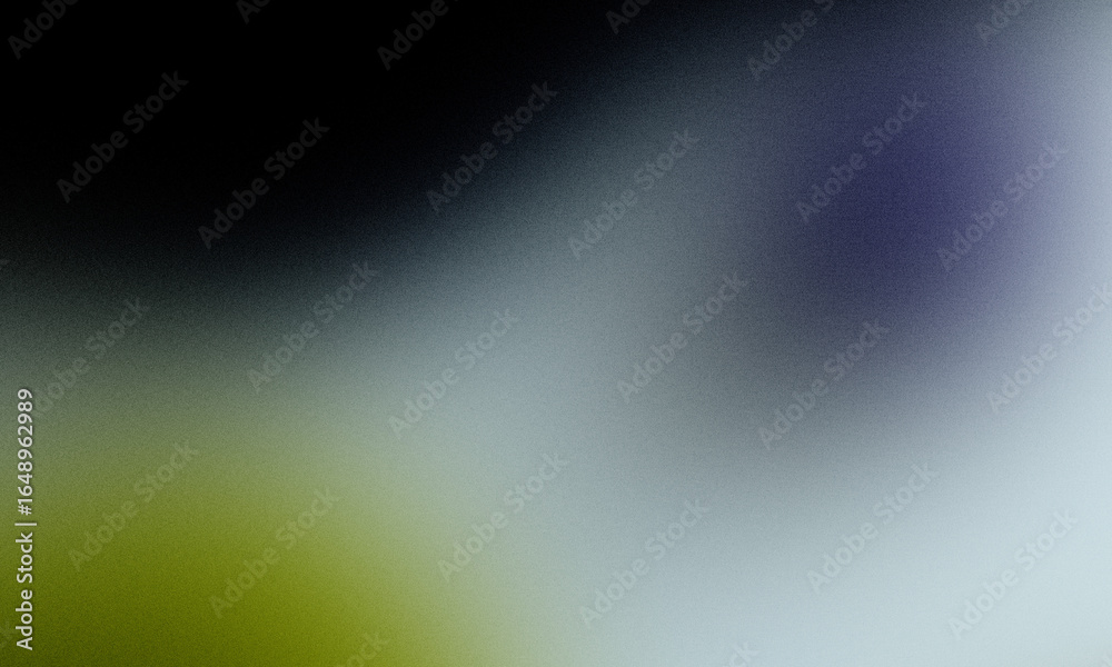 Obraz premium Grainy gradient background with black, green, blue